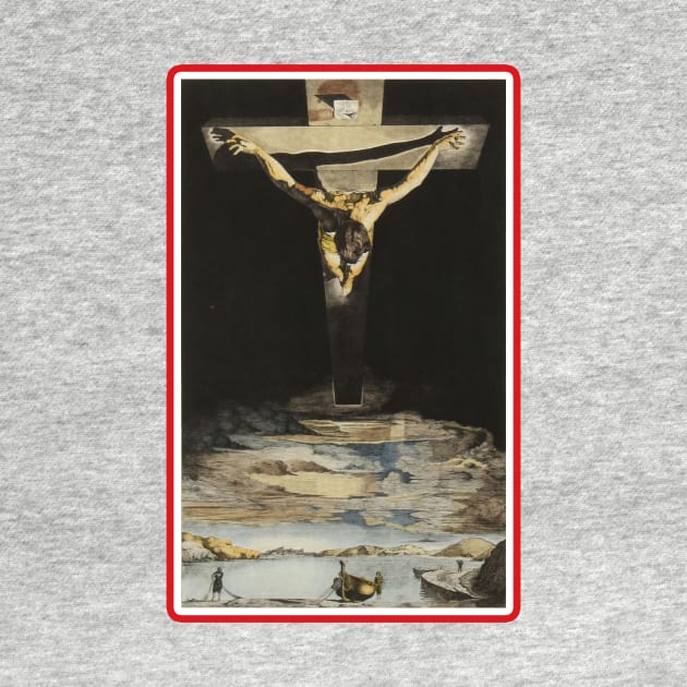 Painting christ of st john of the cross Salvador Dali T-Shirt by J0k3rx3